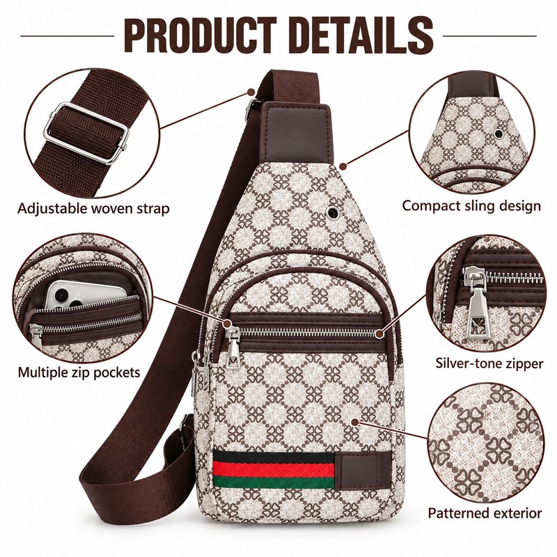 Crossbody Sling Bag for Daily Carry – Oxford Shoulder Chest