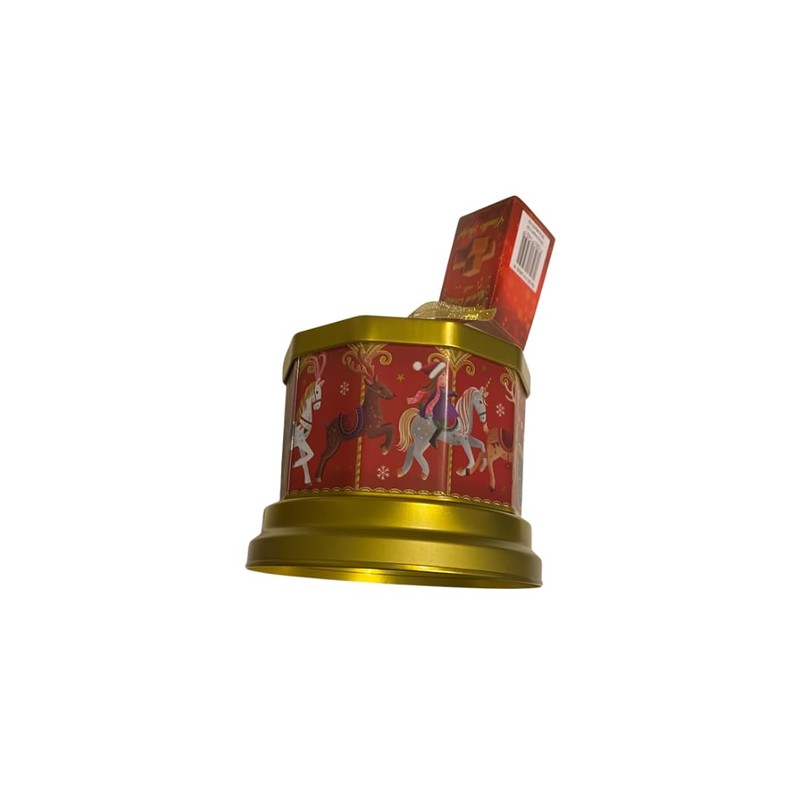 Enchanting Melodies and Sweet Delights: Musical Carousel Tin with Vanilla