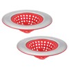uxcell Silicone Sink Strainer, 2Pcs Kitchen Sink Drain Strainer Stopper
