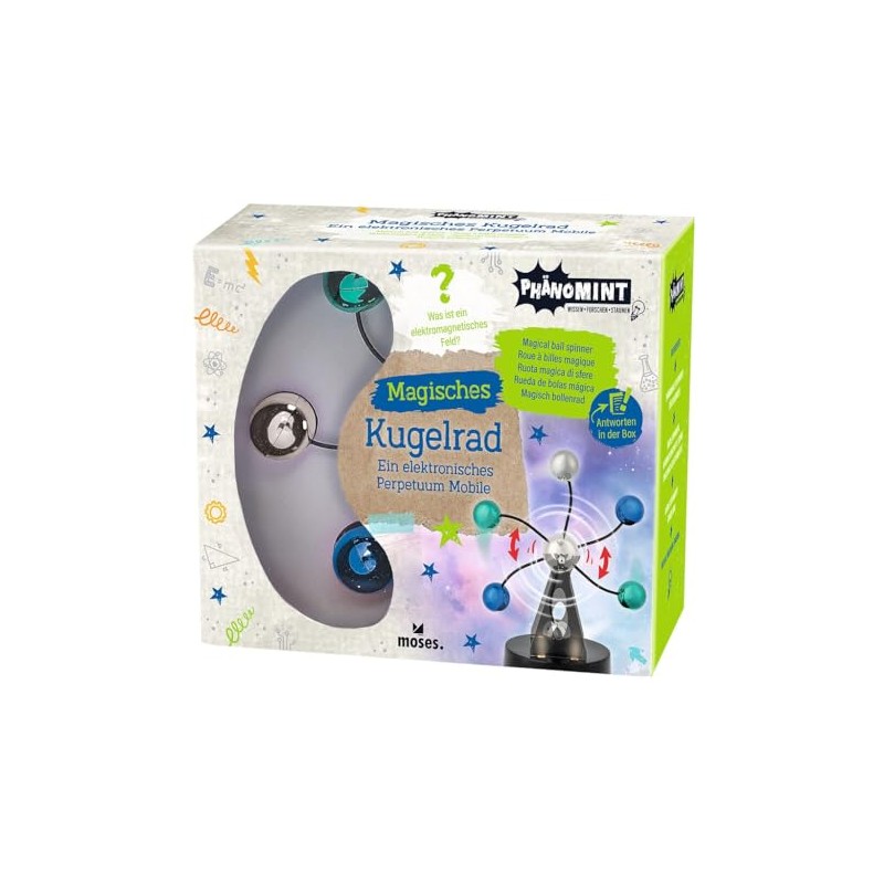 moses. PhänoMINT Magic Ball Wheel, Experiment Set with Magnetism &