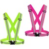 for Reflective Vest Nylon Adjustable High Visibility 2Pack for Running