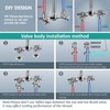 Aolemi Wall Mount Outdoor Shower Kit,Outdoor Shower Fixtures Faucet System
