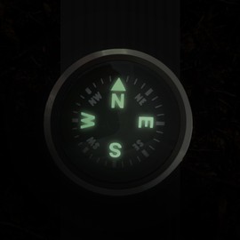 Sun Company WristLock - Aluminum Wrist Compass for Watch or Paracord Bracelet | Clip-On, Locking Design | Accessory for Camping, Hiking, Navigation