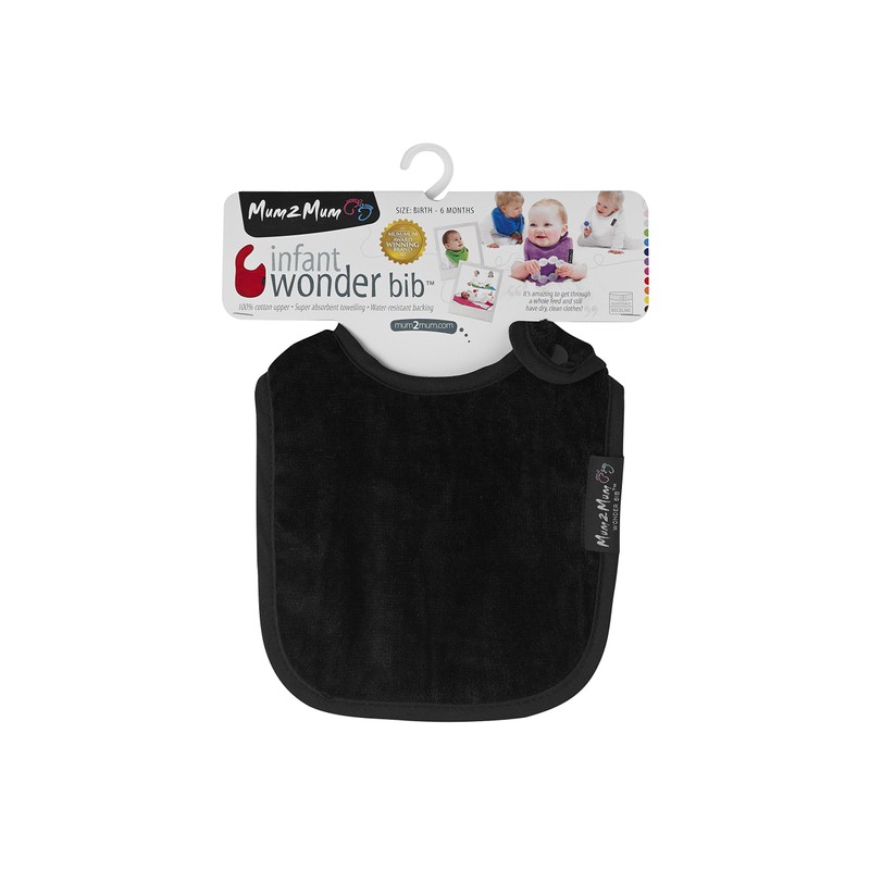 Mum 2 Mum Infant Wonder Bib Black