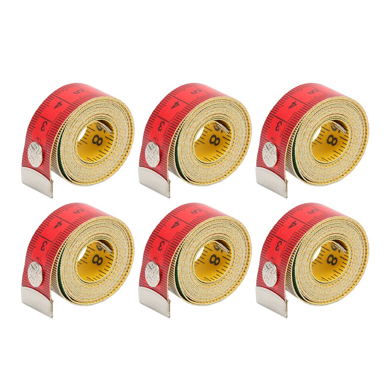 10pcs Soft Measuring Tape 60Inch 150cm Double Sided Colorful Clear