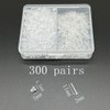 Clear Plastic Earrings for Sports,300 Pairs Clear Earring Studs and