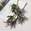 Qingriver 6 Sets Artificial Eryngium Foetidum Flowers Plants Thistle Spray