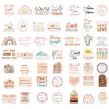 Christian Bible Stickers, 50PCS Pink Boho Scripture Art for Women