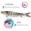 Lure, Joint Bait, Swimbait, Multi Jointed Lure, 8 Sections, 10/14