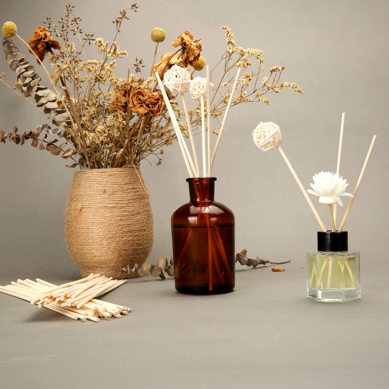 Reed Diffuser Sticks,7.5 Inch Natural Rattan Sticks,Diffuser Refills,Essential Oil Aroma