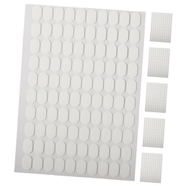 Mikinona 6 Sheets Double Sided Nail Stand Stickers Nail Art Tools Double Sided Tape Jelly Glue White