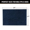 H.VERSAILTEX Microfiber Bath Rugs Chenille Floor Mat Ultra Soft Washable