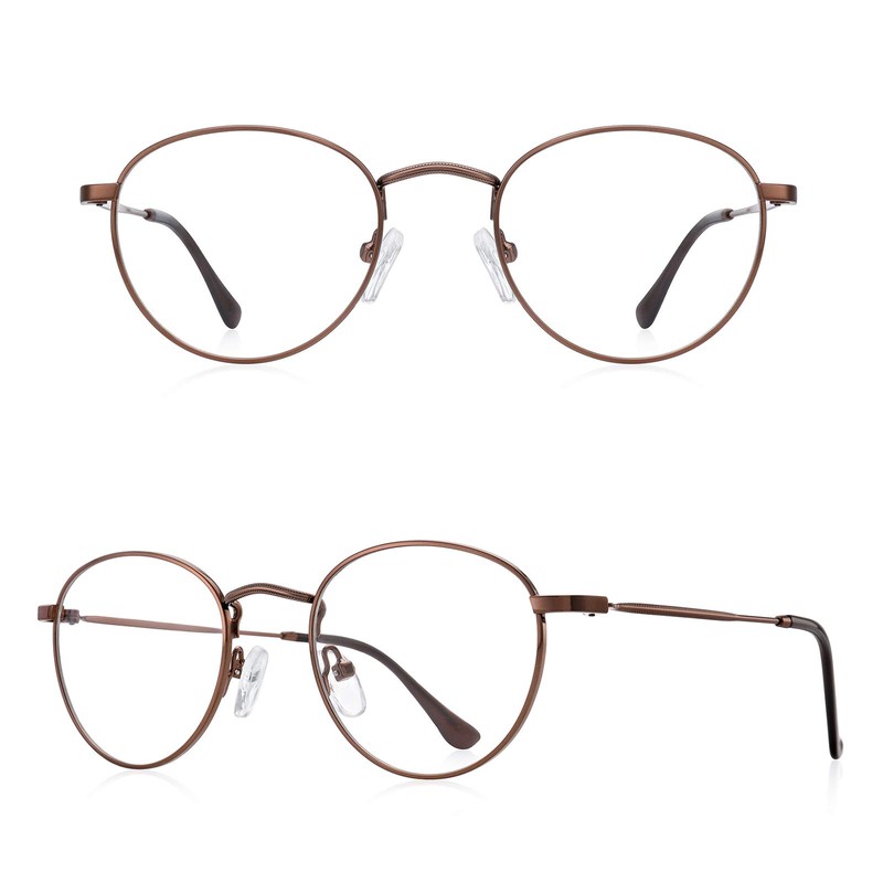 Small Metal Round Reading Glasses for Women Men Classic Vintage