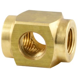 Fittingteile - Cross Distribution Block 3-Way / 4-Way Brass Internal Thread Compressed Air Water Thread Fittings (Design: 4-Way/Thread: M5)