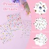 GEEHUA 3Pcs 3D Flower Nail Art Stickers, Self-Adhesive Floral Nail
