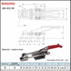 Adjustable Toggle Clamp 318kg Clamping Force Stainless Steel Toggle Clamp