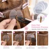 100pcs K Tip Hair Extensions Kit,K Tips,Glue Protector,Hair Shield For