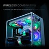 DS Wireless White Case Fans, 120MM LED Fans for PC