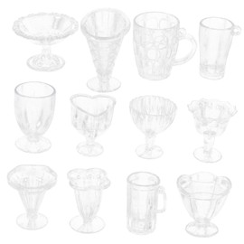 ibasenice 12pcs Mini Kitchen Utensils Mini Cup Dollhouse Cup Furiki