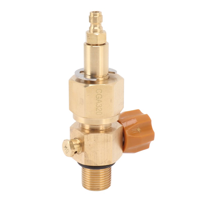 CO2 Tank Refill Valve Brass Anti Corrosion M18 X 1.5