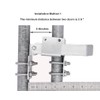 Chain Link Fence Double Gate Latch for 1-3/8" Gate Frame