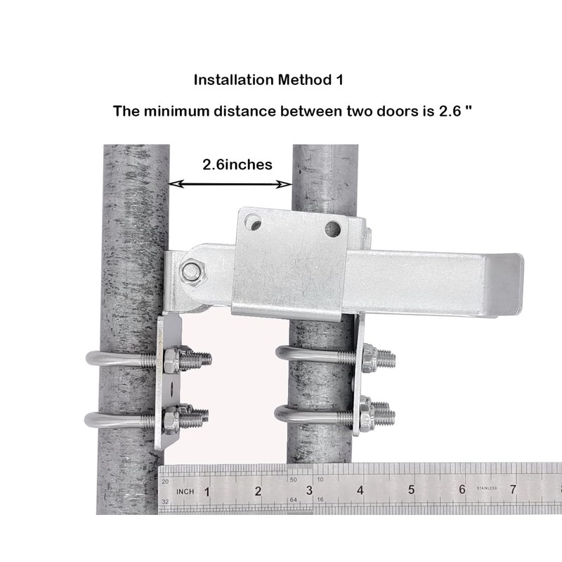 Chain Link Fence Double Gate Latch for 1-3/8" Gate Frame