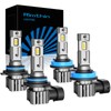rimthin H11 9005 Bulbs Combo, 6000K White H9/H8/HB3 Fog Bulbs,