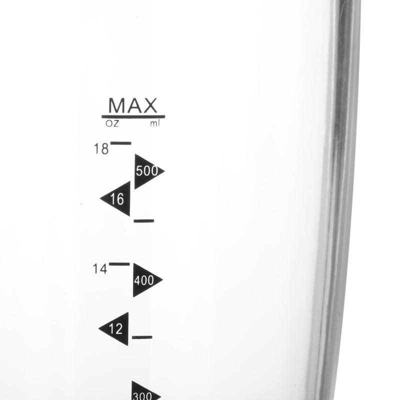 KASANOVA Shaker cocktail elettrico 500 ml con pompa trasparente