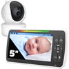 Baby Camera, Baby Monitor with Large 5 Inch HD Display