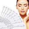 XHBTS Eyebrow Ruler, 100 Pieces Disposable Eyebrow Ruler Sheets Stickers