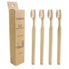 Colincie Bamboo Toothbrushes, Boar Bristle Toothbrush, Biodegradable Natural Bamboo Wooden