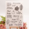 Arbuya Thanksgiving Autumn Clear Stamps for Card Making or Journaling,