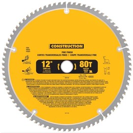 Tolxh #DW3128 12"80T Construction Miter Saw Blades DW3128-80T Power Tool Accessories Quality Durable New Replacement Parts For DeWALT
