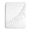 Maple Threads T200 Cotton Deep Fitted Sheet, White, 100% Cotton