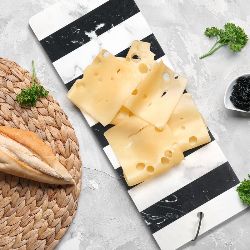 Patelai Marble Board for Kitchen Multi Purpose Striped Marble Cutting