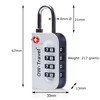 OW-Travel Luggage Locks TSA Approved (2 Pack Silver) 4 Digit