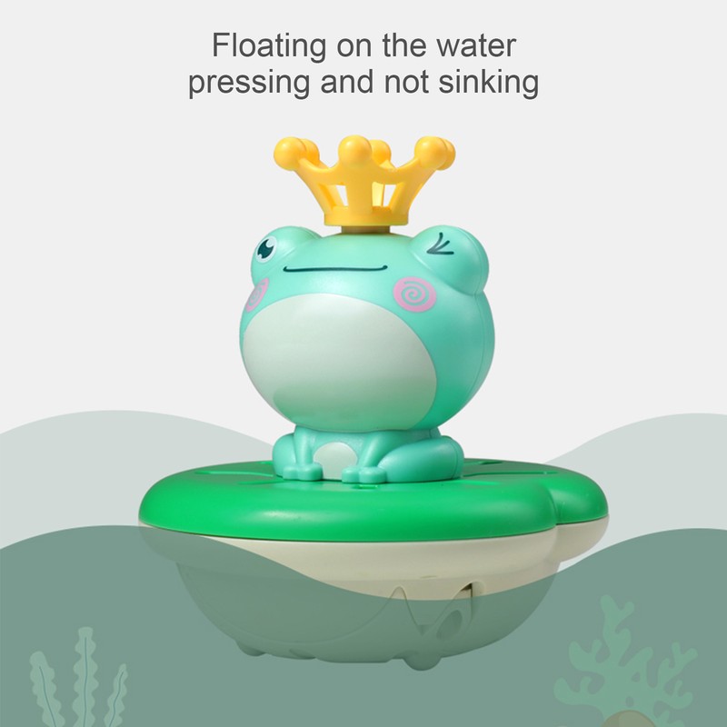 Electric Water Spray Toy Frog Bathtub Floating Water Sprinkler Shower