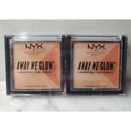NYX Set Of 2-NYX  Away We Glow Illuminating Powder  AWGIP01 SUMMER REFLECTION.