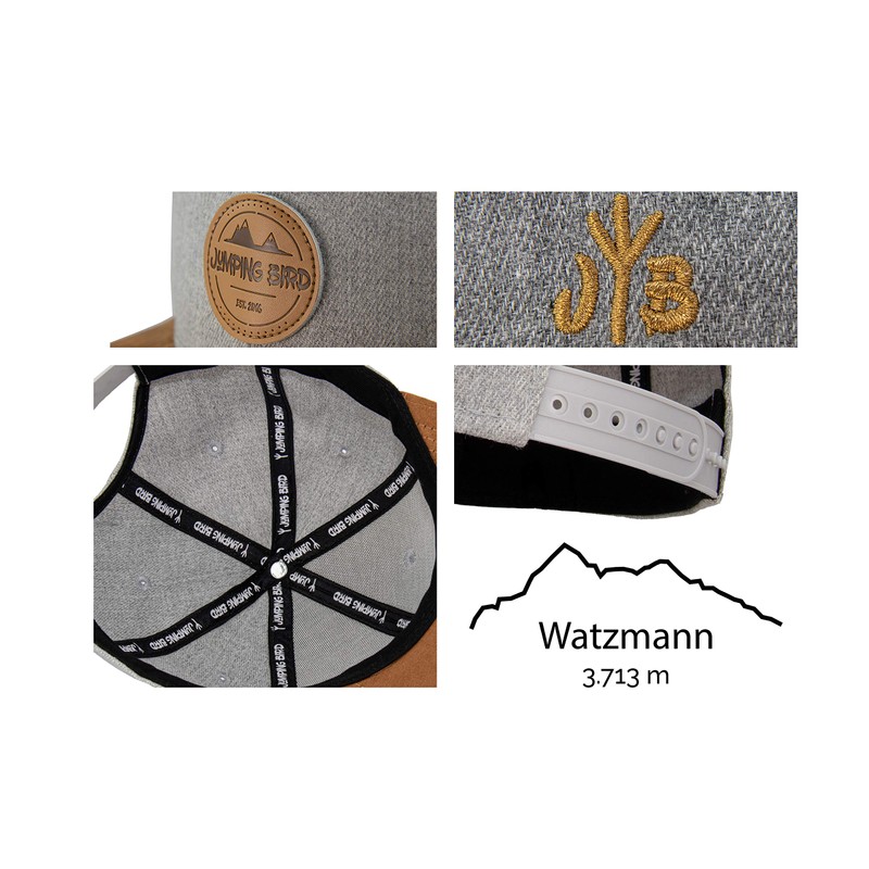 Jumping Bird Snapback Cap for Men and Women, Adjustable High-Quality