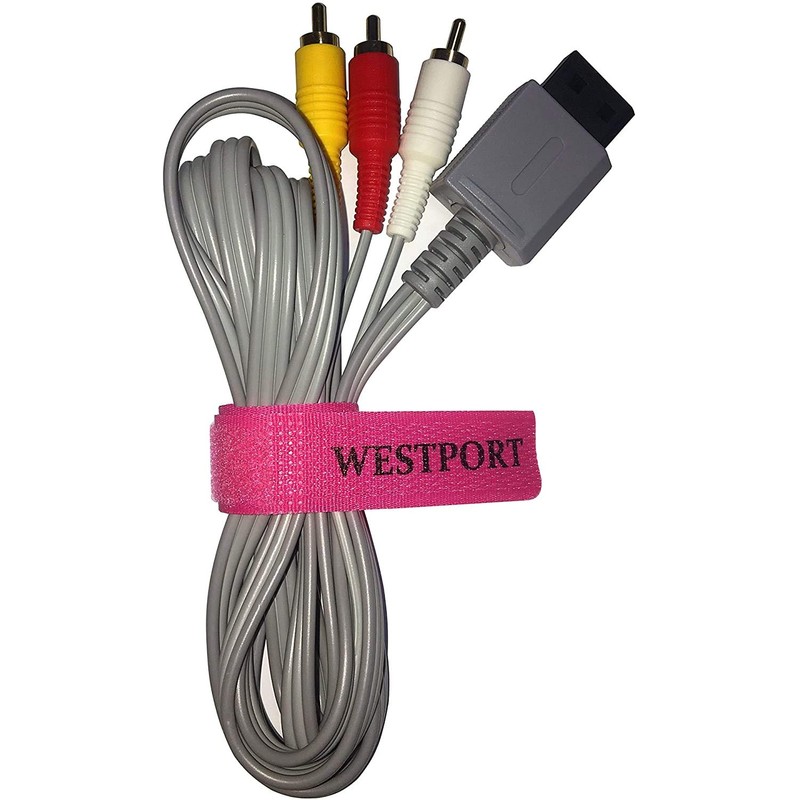 WestPort Wii/Wii U用 AVケーブル AV変換ケーブル 1.8M