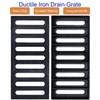 DuuMuut Cast Iron Drain Grate, 17x8 Outdoor Drain Cover, Sewer