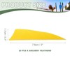 YELARXI Arrow Vanes Turkey Archery Arrows Feathers Fletching, 3 Inch