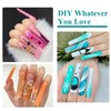 LIONVISON 3XL Clear Full Cover Nail Tips for Acrylic Nails