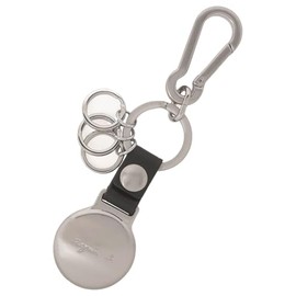 Agnes B VAH09-01 Men's Airtag Key Chain, Silver, Free size