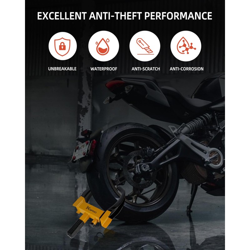 KNFRXO Trailer Security Adjustable Tire Lock 2PK Anti Theft Wheel