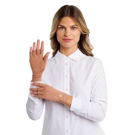 Coolibar Fingerless UV Sun Gloves - UPF 50+ Sun Protection - Ouray in Antique Tea