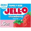 Jell-O Strawberry Sugar Free Gelatin Dessert Mix, 0.6 Ounce (Pack