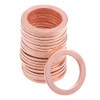 sourcing map 20Pcs 16mm x 22mm x 1.5mm Copper Flat