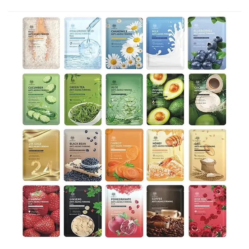 Pzas Mascarillas Facial Parches