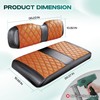 DRIVE UP Golf Cart Diamond Seat Covers, Brown EZGO Seat
